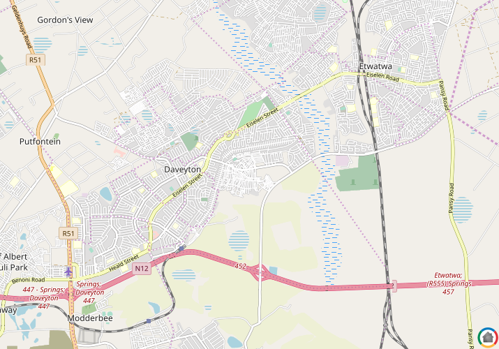 Map location of Chris Hani